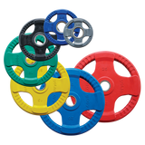 Body-Solid Colored Rubber 4 Grip Olympic Plates ORCK